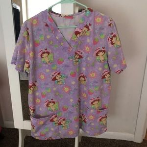 Strawberry Shortcake Scrub Top